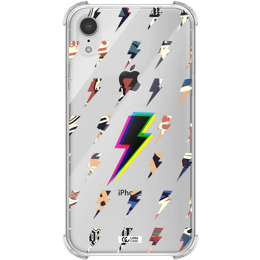 Thunder Glitch Apple iPhone XR Clear PC Case