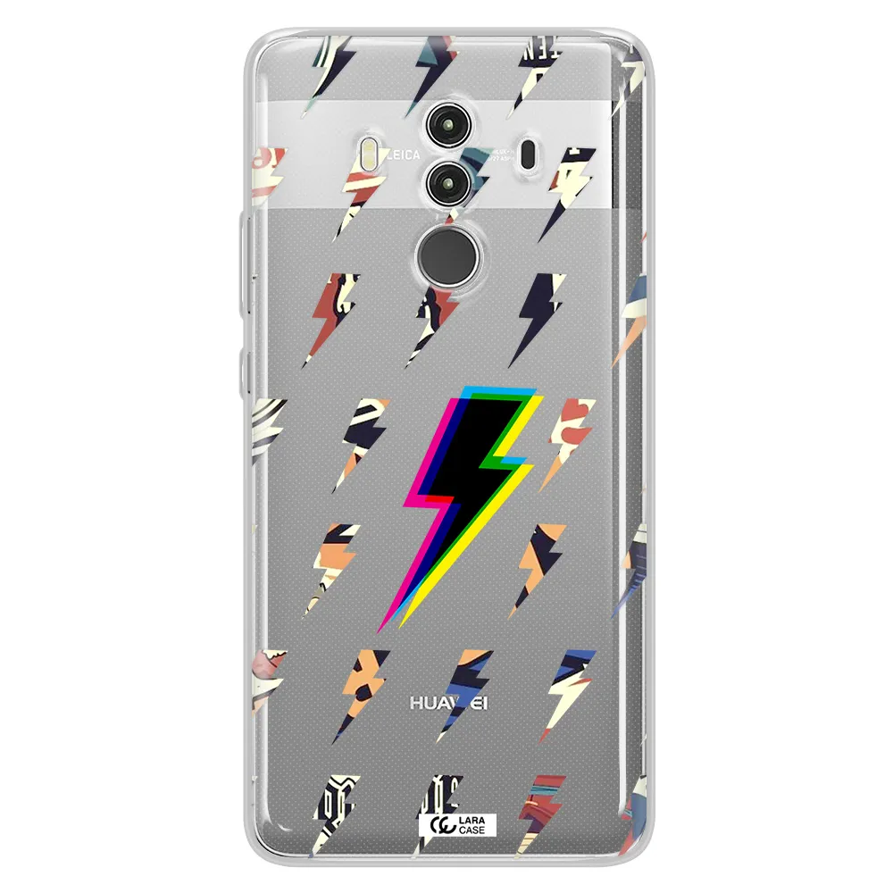 Thunder Glitch Huawei Mate 10 Clear TPU Case
