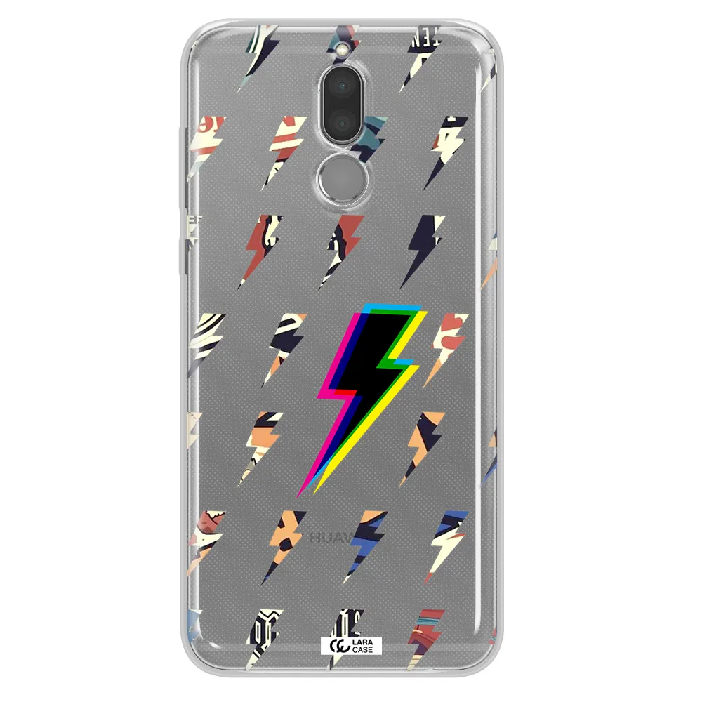 Thunder Glitch Huawei Mate 10 Lite Clear TPU Case