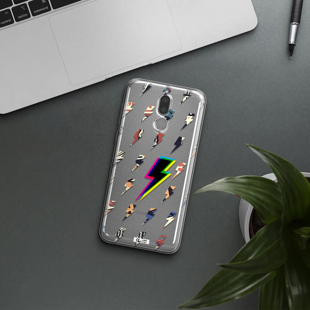Thunder Glitch Huawei Mate 10 Lite Clear TPU Case