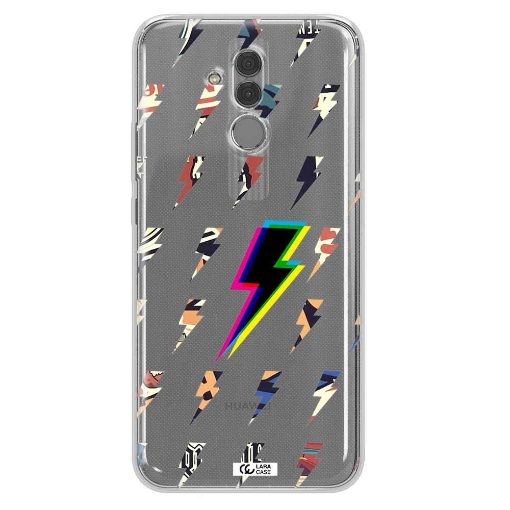 Thunder Glitch Huawei Mate 20 Lite Clear TPU Case