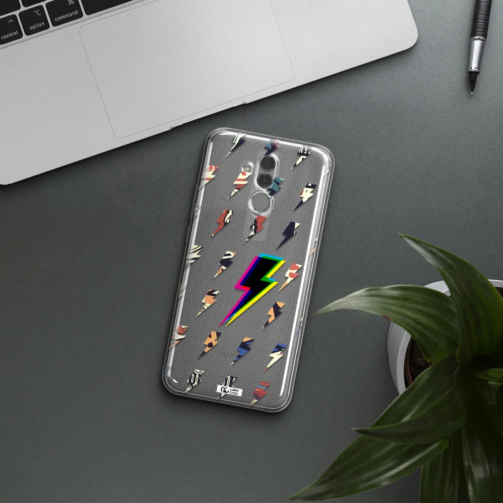 Thunder Glitch Huawei Mate 20 Lite Clear TPU Case