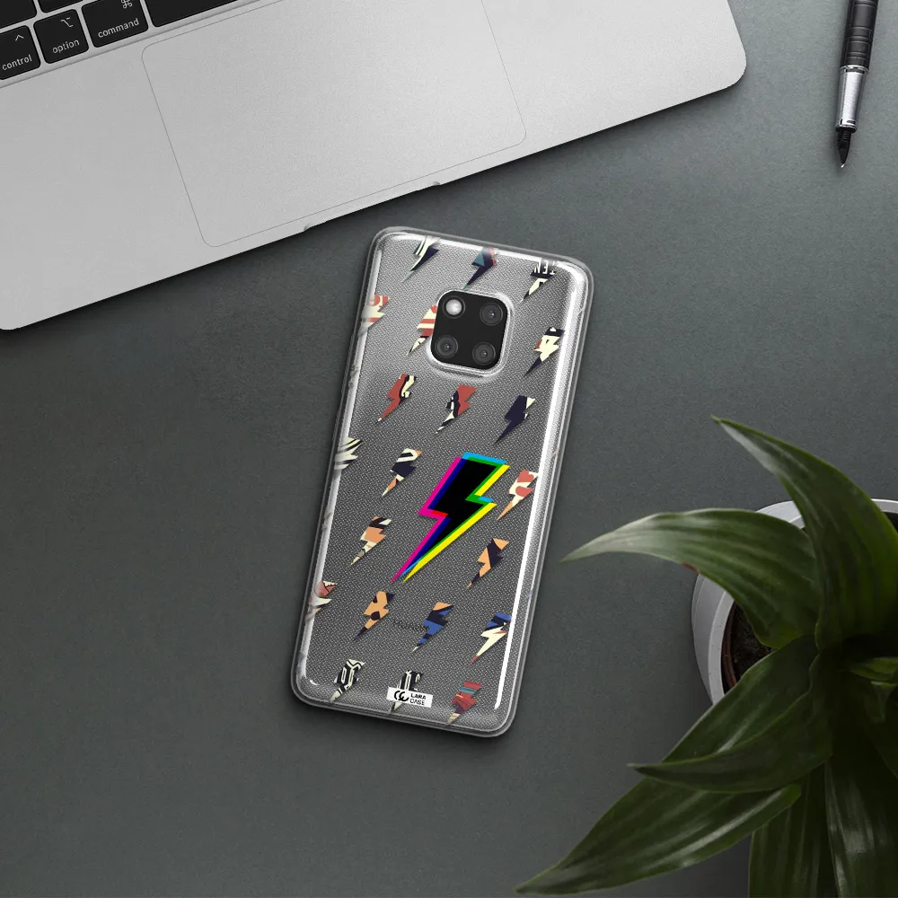 Thunder Glitch Huawei Mate 20 Pro Clear TPU Case