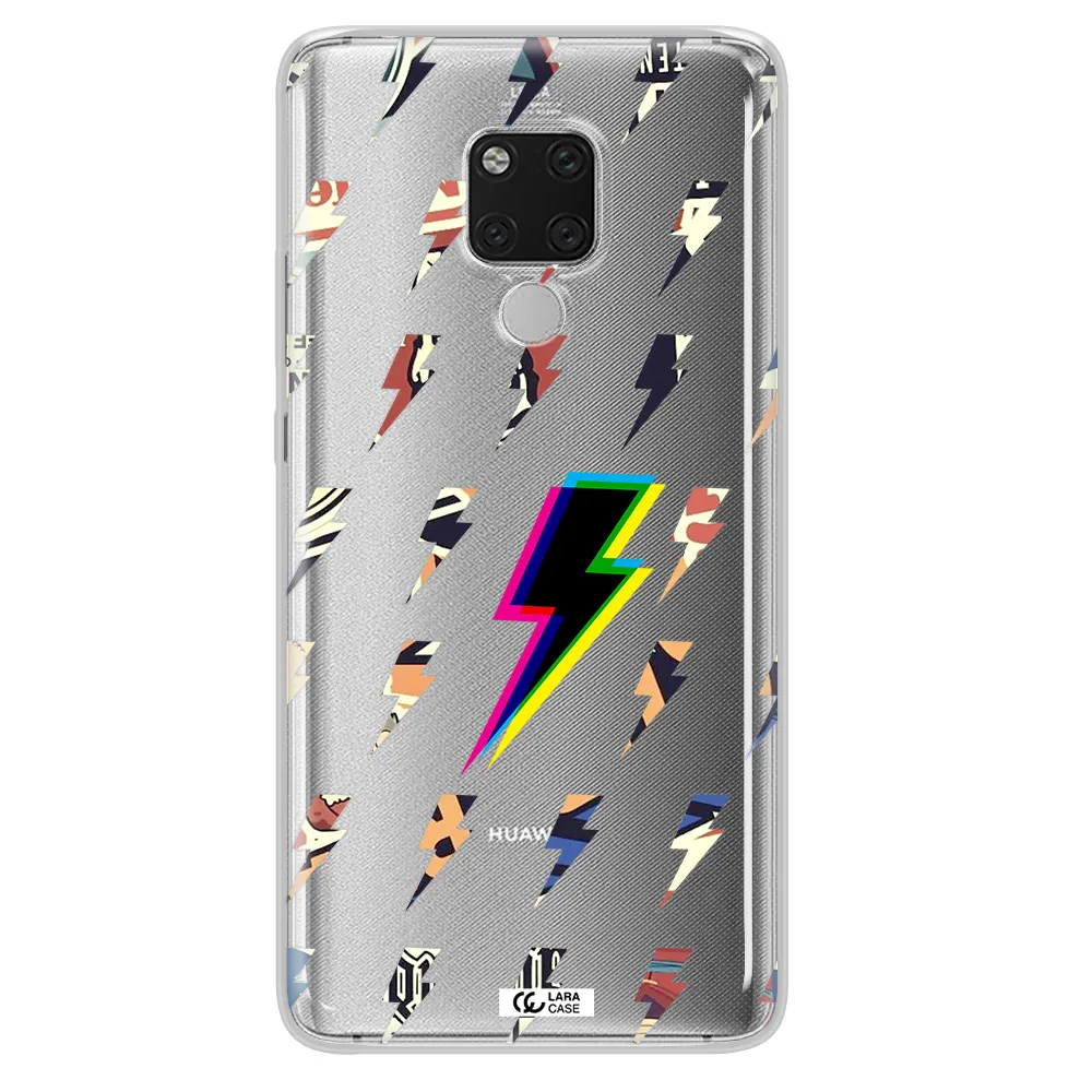 Thunder Glitch Huawei Mate 20X Clear TPU Case