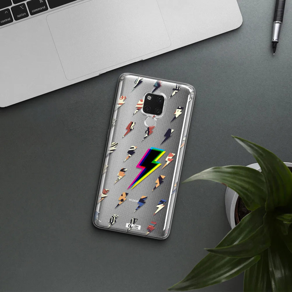 Thunder Glitch Huawei Mate 20X Clear TPU Case
