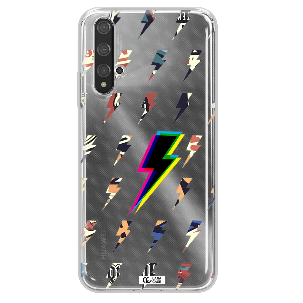 Thunder Glitch Huawei Nova 5t Clear TPU Case