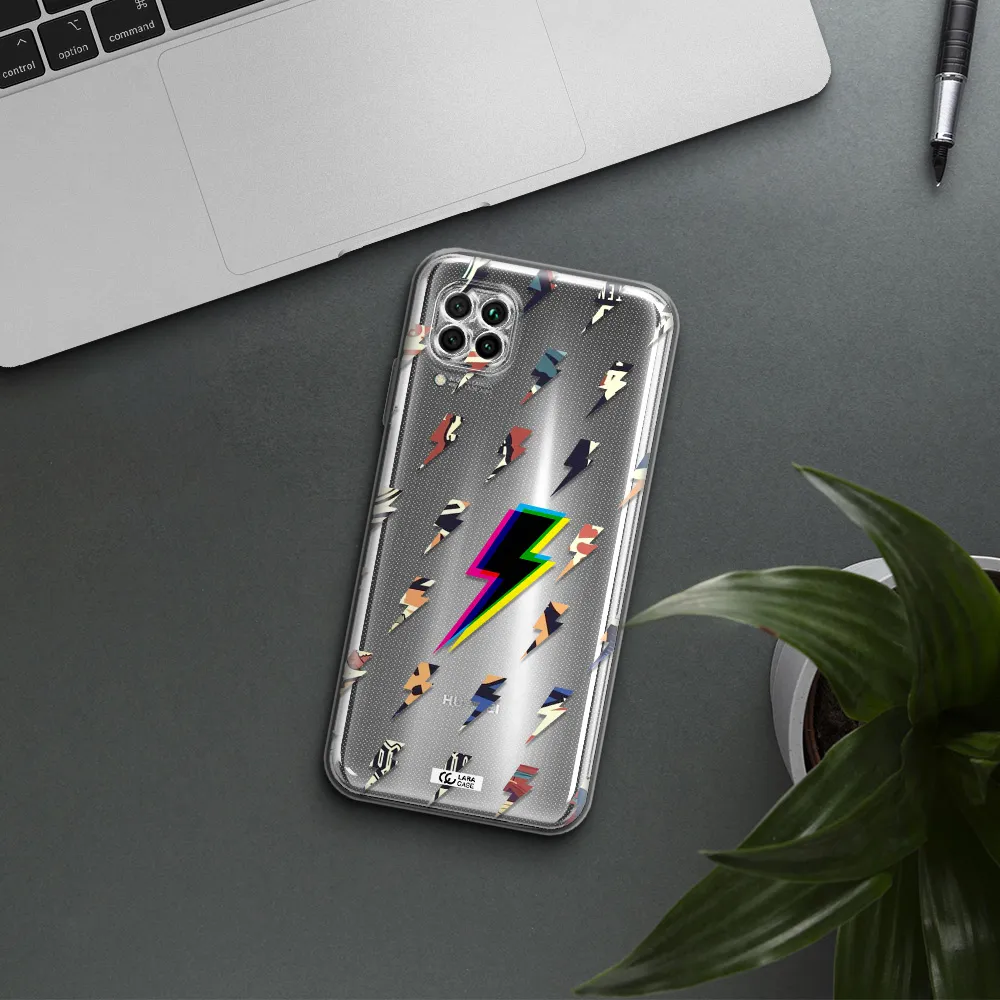 Thunder Glitch Huawei Nova 7I Clear Tpu Case
