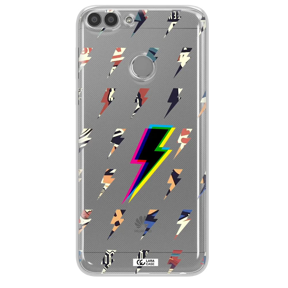 Thunder Glitch Huawei P Smart 2017 Clear TPU Case