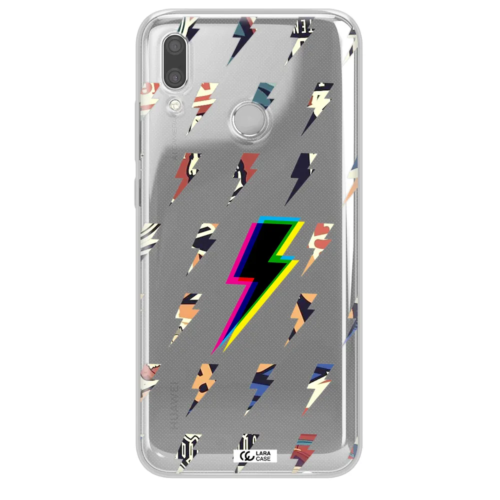 Thunder Glitch Huawei P Smart 2019 Clear TPU Case