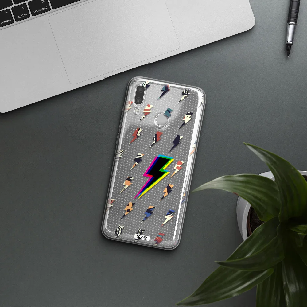 Thunder Glitch Huawei P Smart 2019 Clear TPU Case