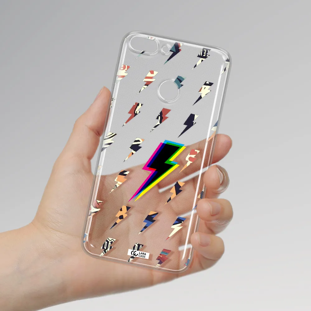 Thunder Glitch Huawei P Smart Clear TPU Case