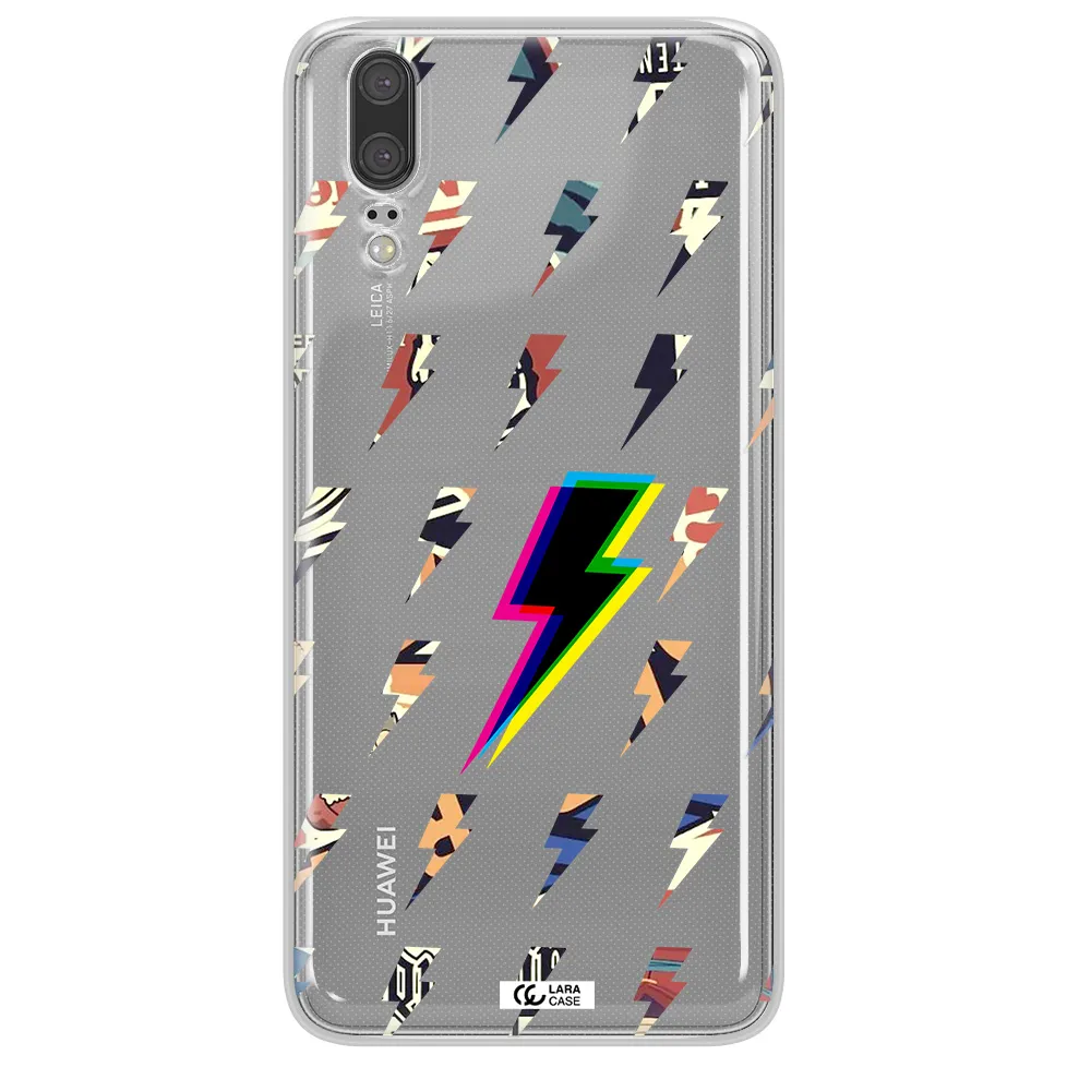 Thunder Glitch Huawei P20 Clear TPU Case