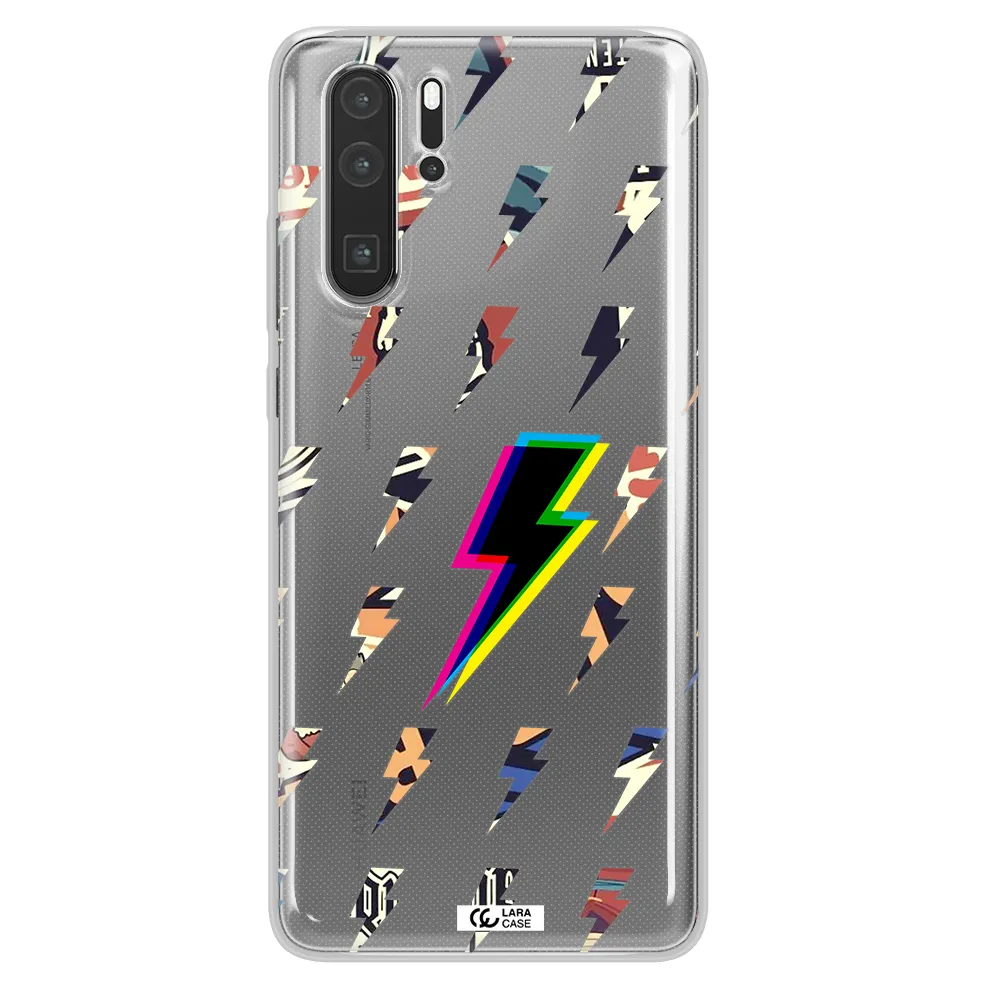 Thunder Glitch Huawei P30 Pro Clear TPU Case