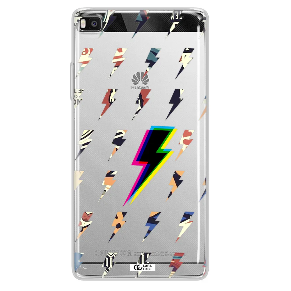 Thunder Glitch Huawei P8 Clear TPU Case