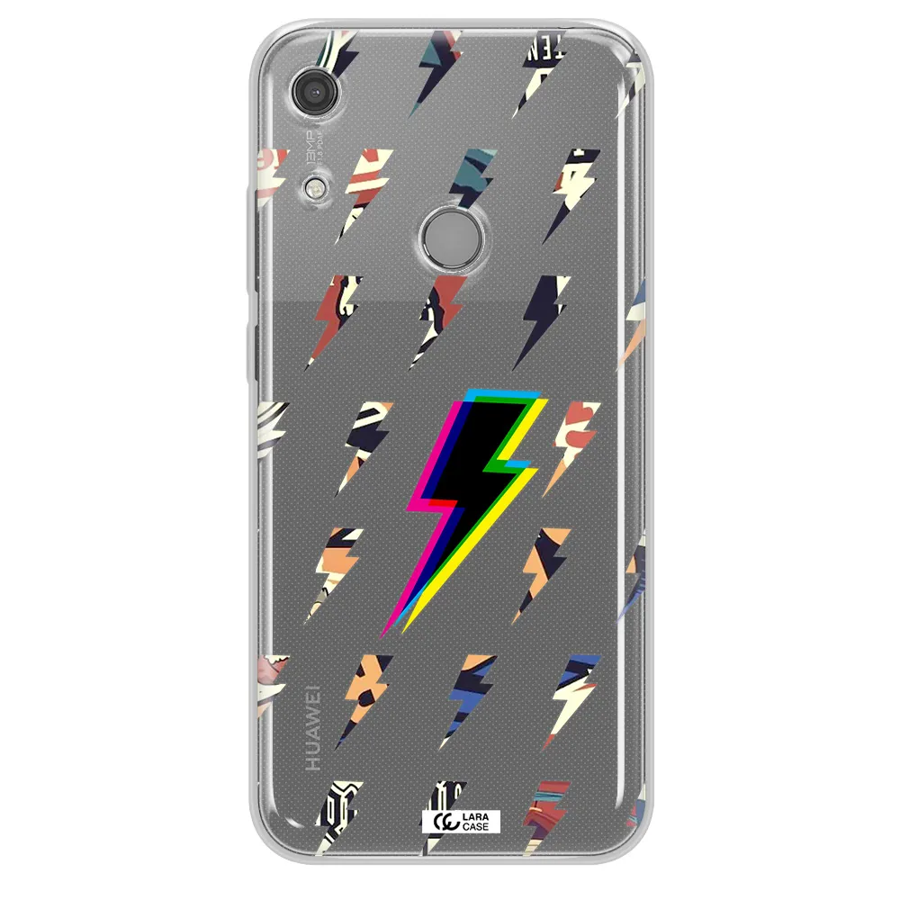 Thunder Glitch Huawei Y6S Clear TPU Case