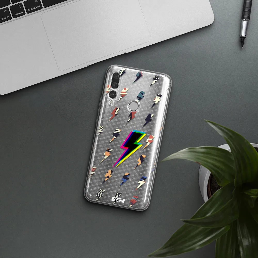 Thunder Glitch Huawei Y9 Prime 2019 Clear TPU Case