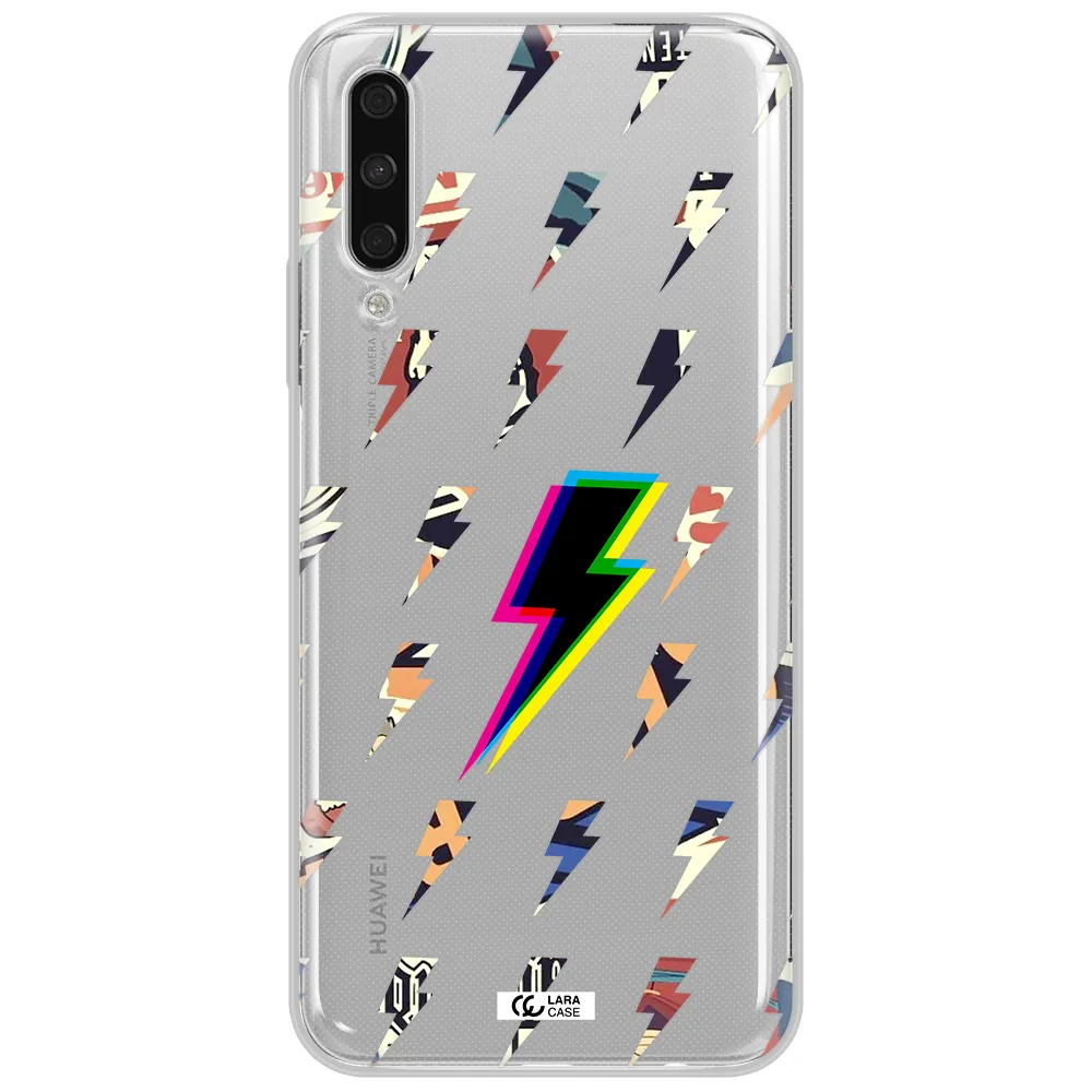 Thunder Glitch Huawei Y9S Clear Tpu Case
