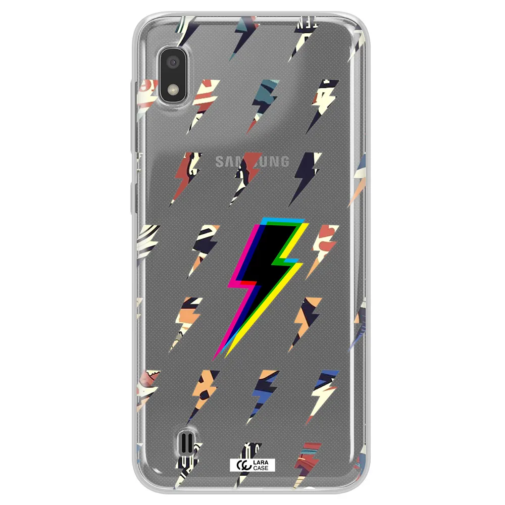 Thunder Glitch Samsung A10 Clear TPU Case