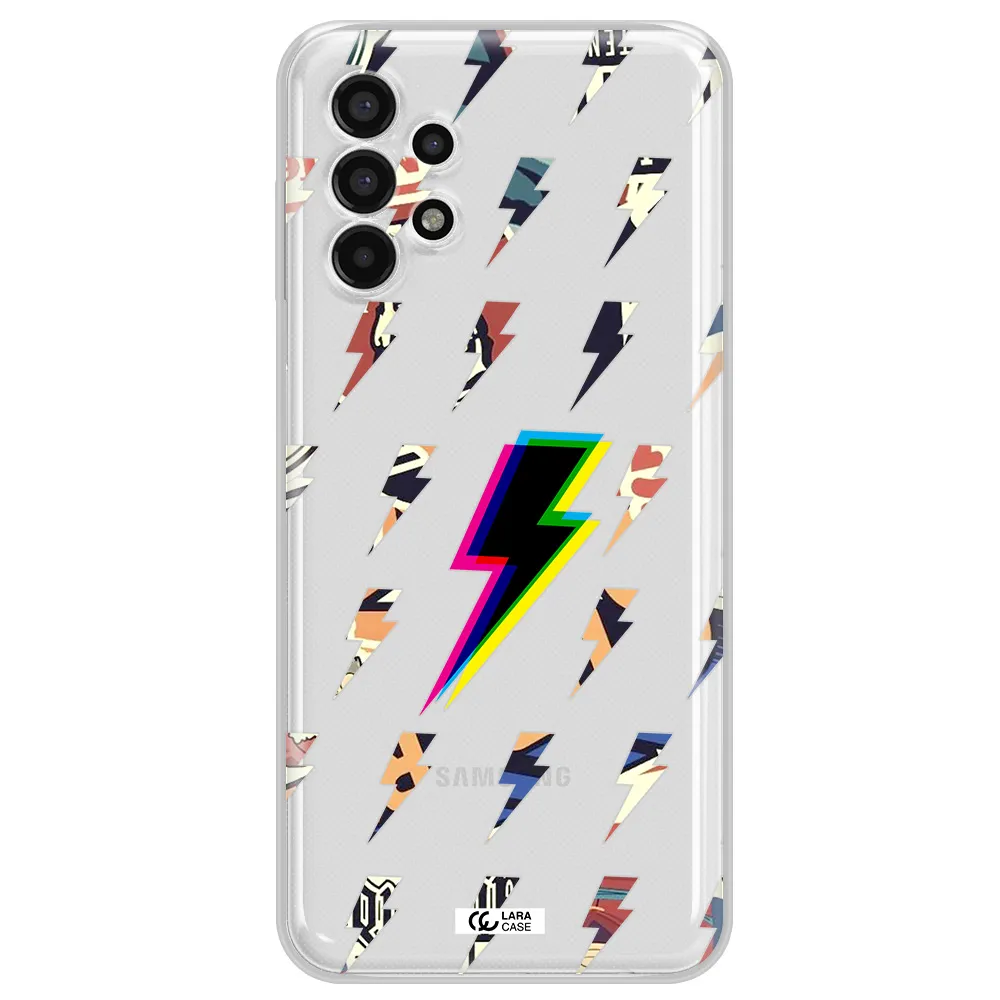 Thunder Glitch Samsung A13 4g Clear TPU Case