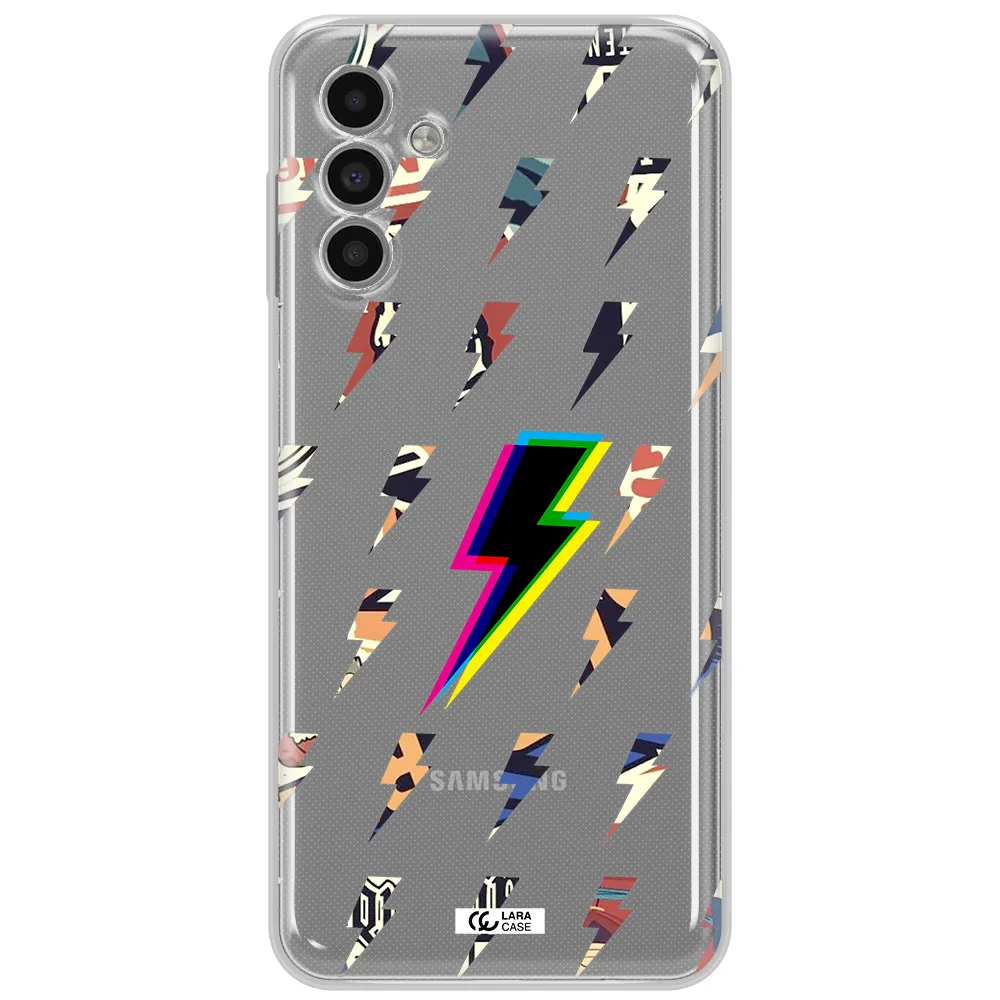 Thunder Glitch Samsung A13 5G Clear Tpu Case