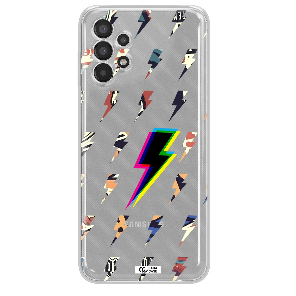 Thunder Glitch Samsung A13 Clear TPU Case