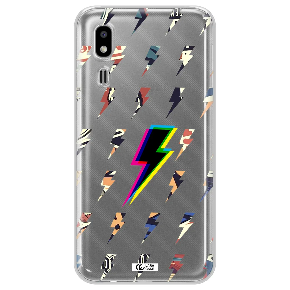Thunder Glitch Samsung A2 Core Clear TPU Case