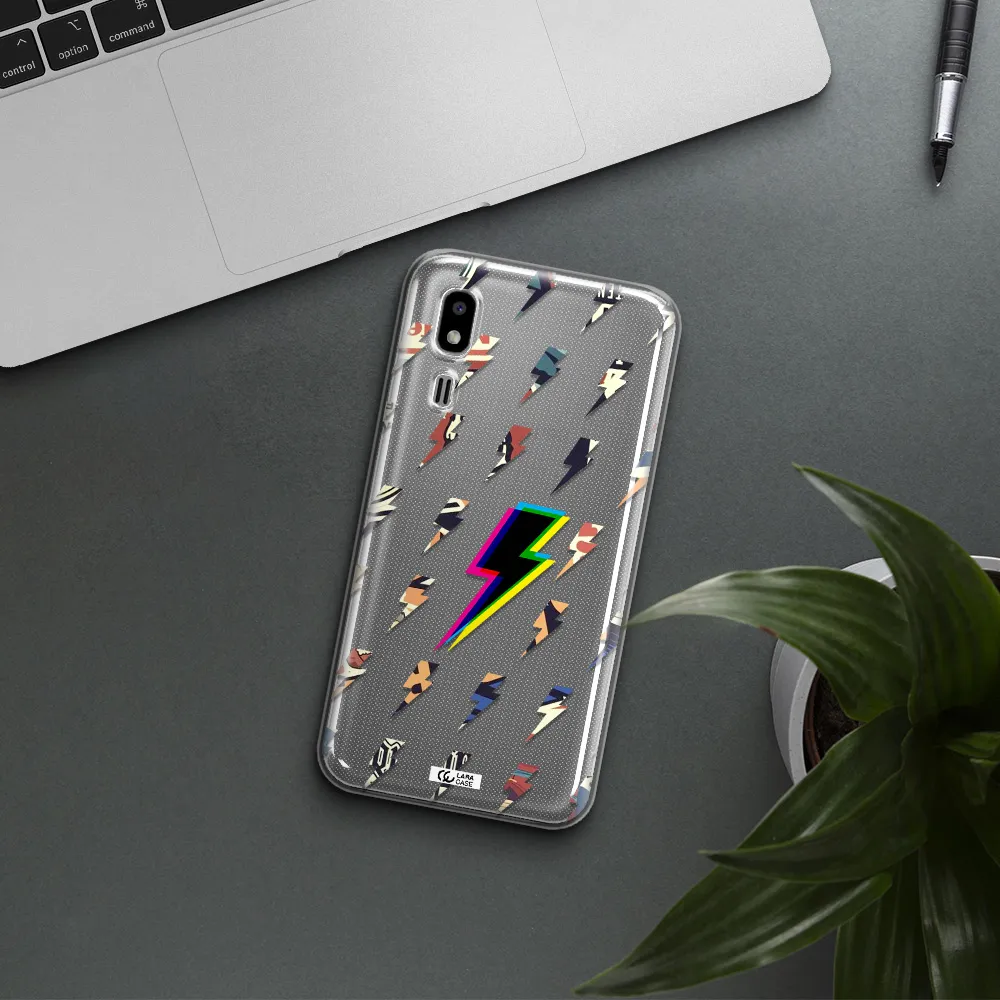 Thunder Glitch Samsung A2 Core Clear TPU Case