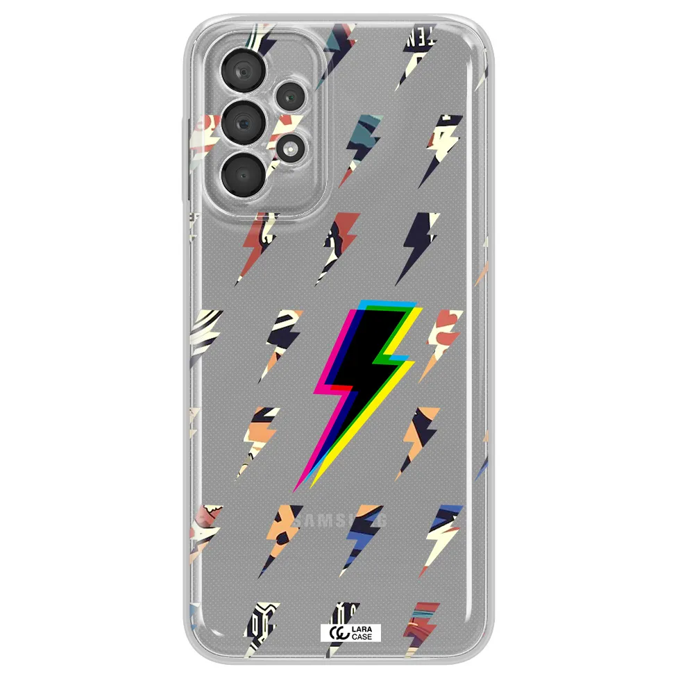 Thunder Glitch Samsung A23 5G Clear Tpu Case