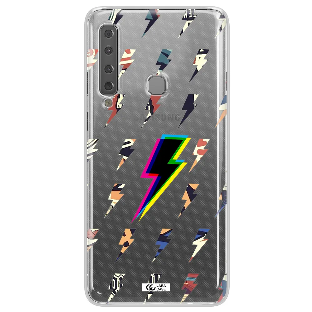 Thunder Glitch Samsung A9 2018 Clear TPU Case