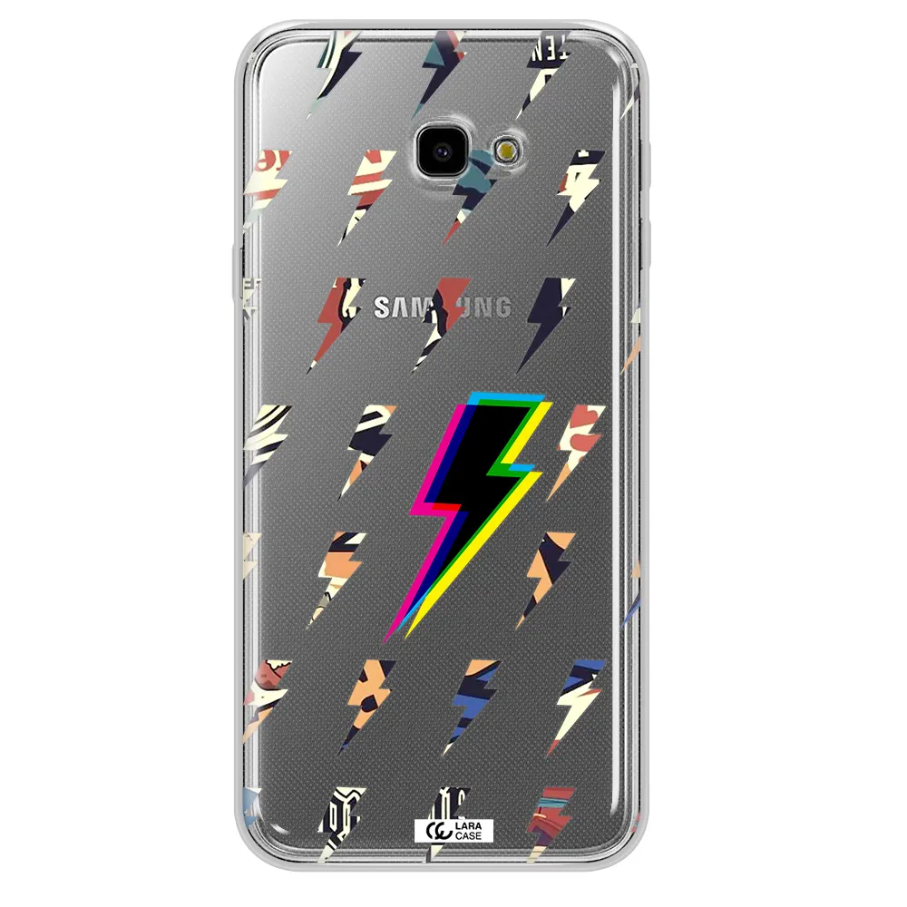 Thunder Glitch Samsung J4 Plus Clear TPU Case