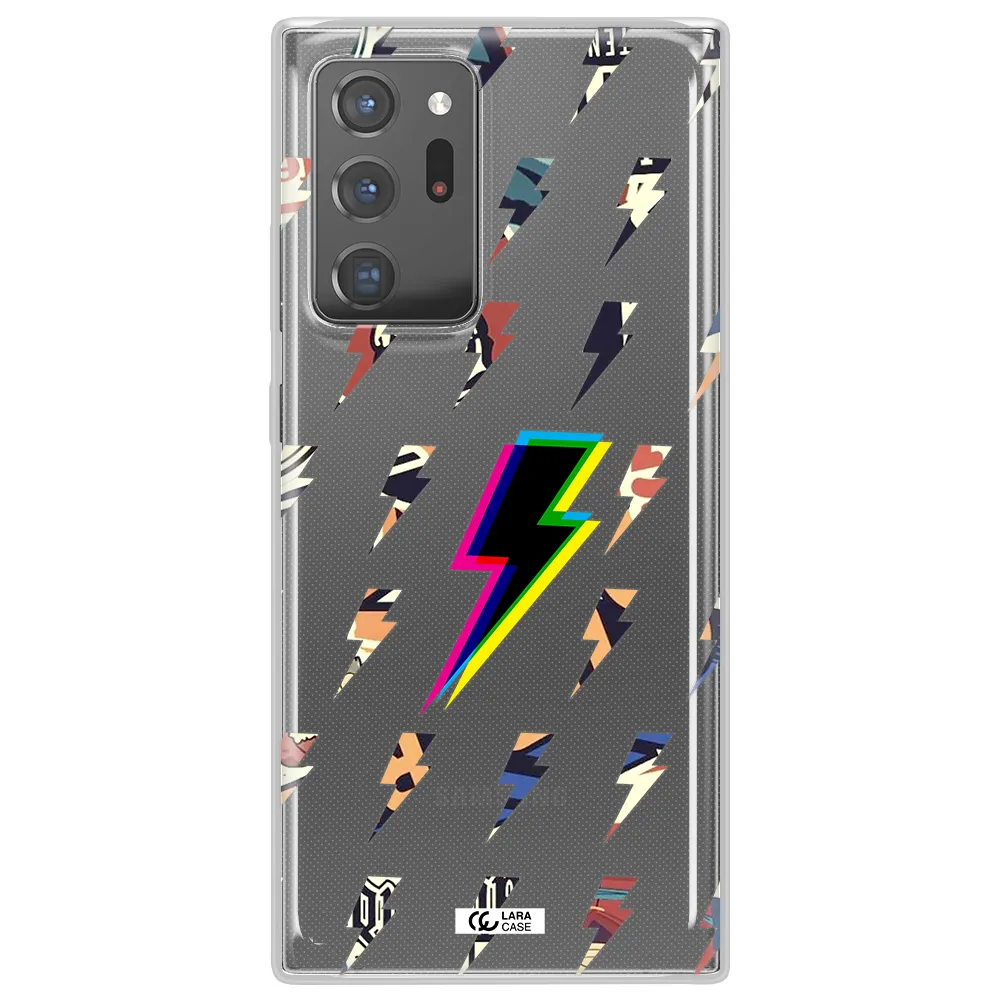 Thunder Glitch Samsung Note 20 Ultra Clear TPU Case