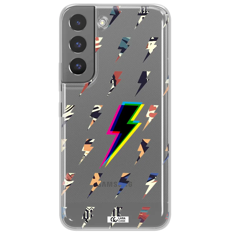 Thunder Glitch Samsung S 22 Plus Clear TPU Case