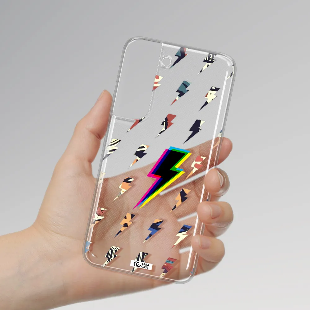 Thunder Glitch Samsung S 22 Plus Clear TPU Case