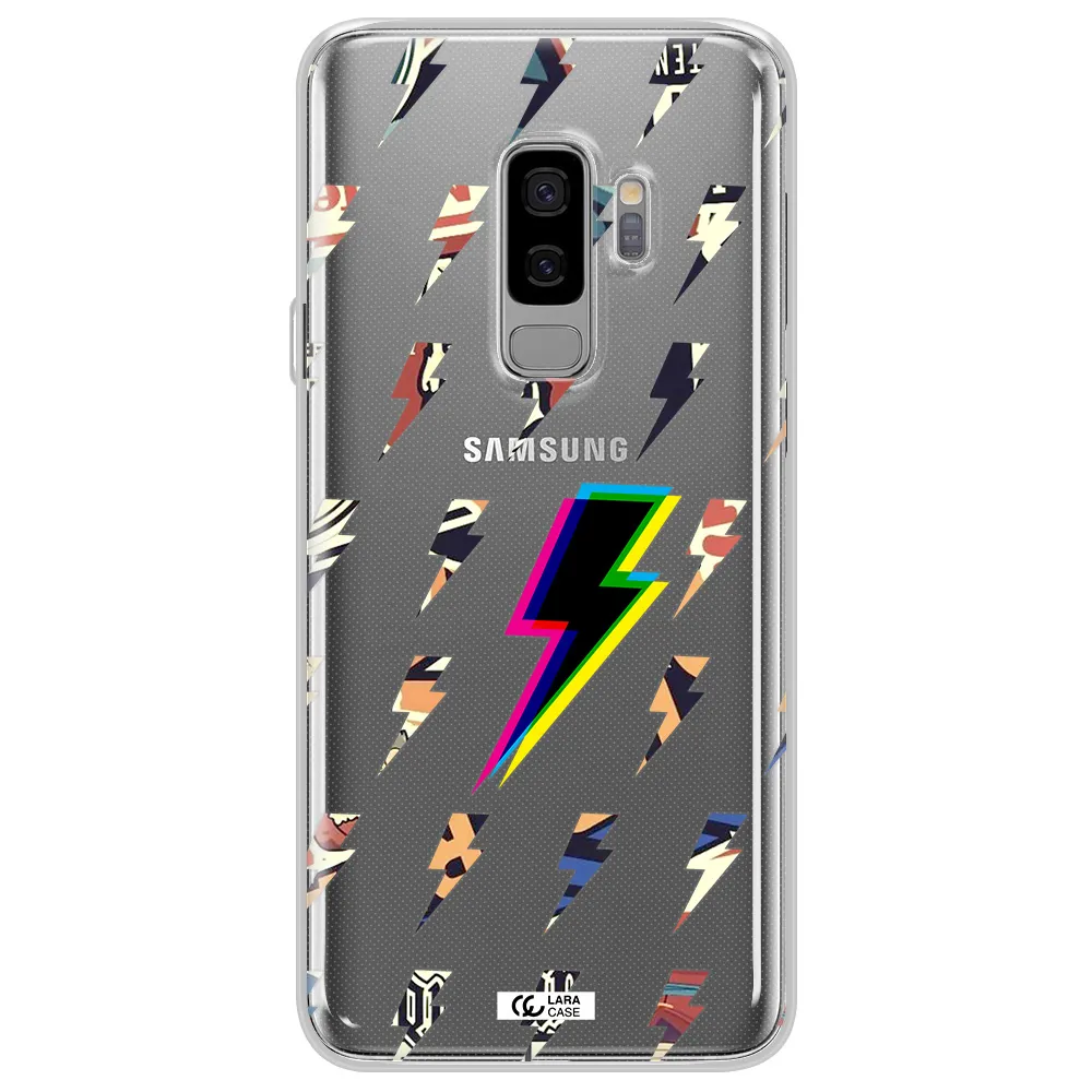 Thunder Glitch Samsung S9 Plus Clear TPU Case