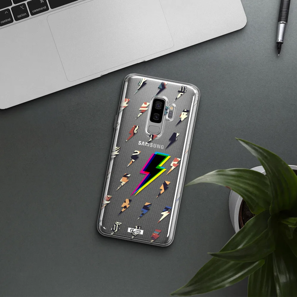 Thunder Glitch Samsung S9 Plus Clear TPU Case