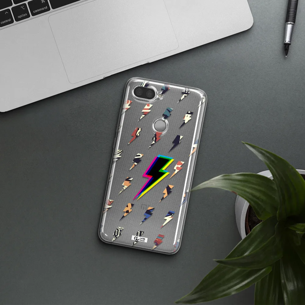 Thunder Glitch Xiaomi Mi 8 Lite Clear TPU Case