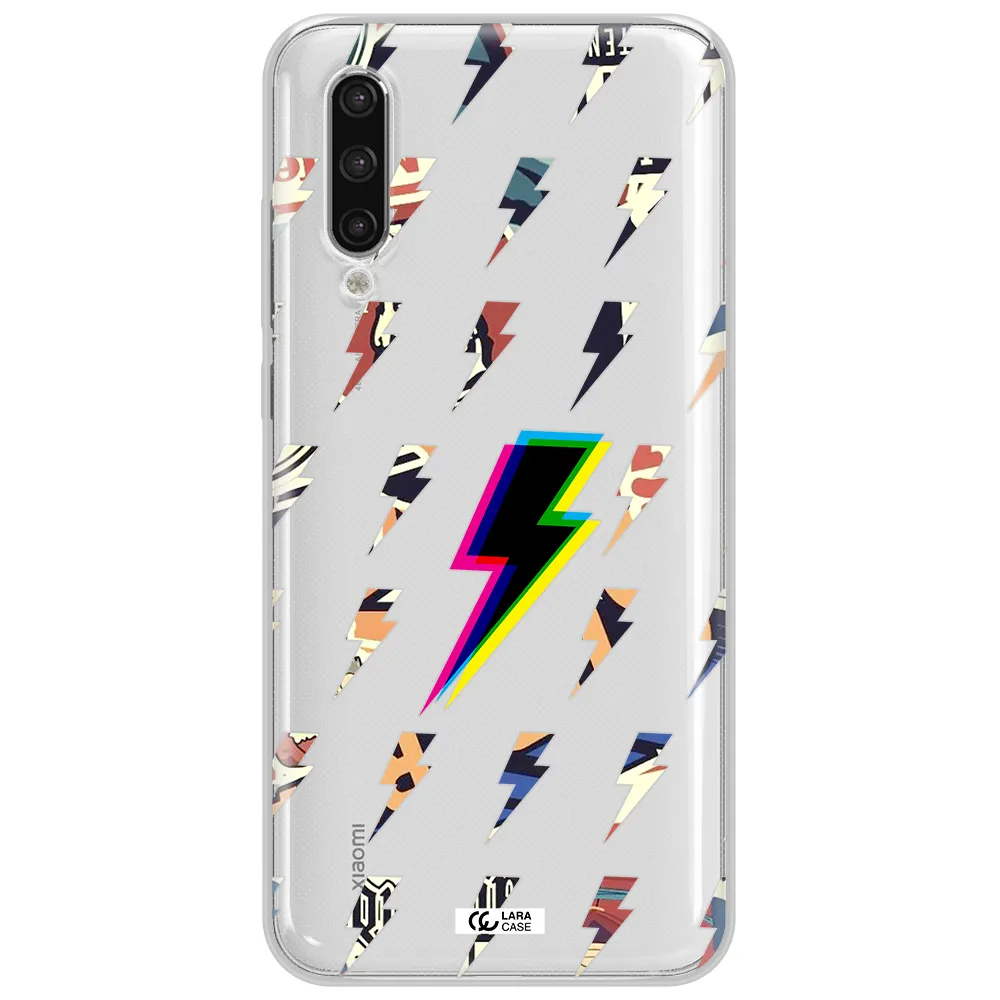 Thunder Glitch Xiaomi Mi 9 Lite Clear Tpu Case
