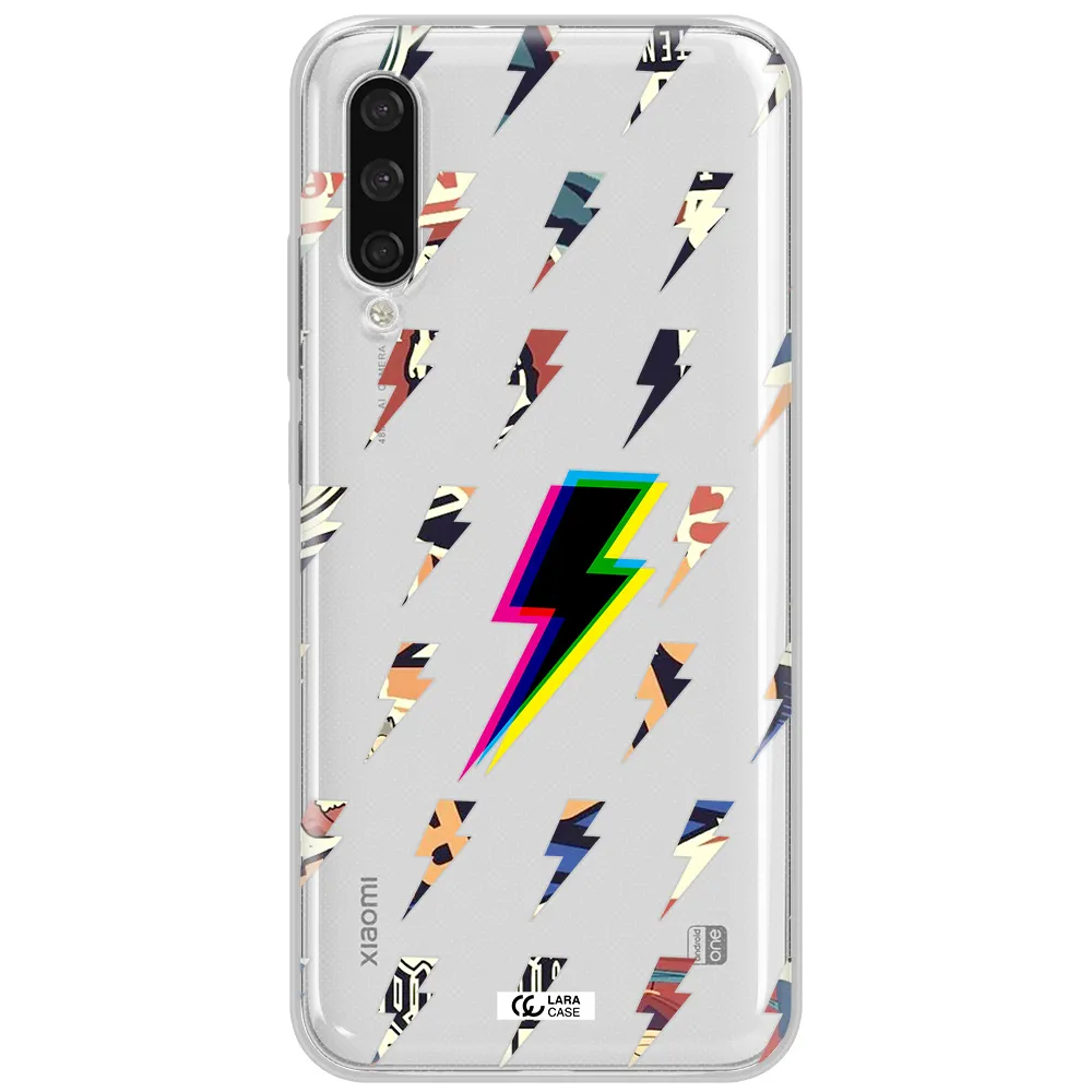 Thunder Glitch Xiaomi Mi A3 Clear Tpu Case