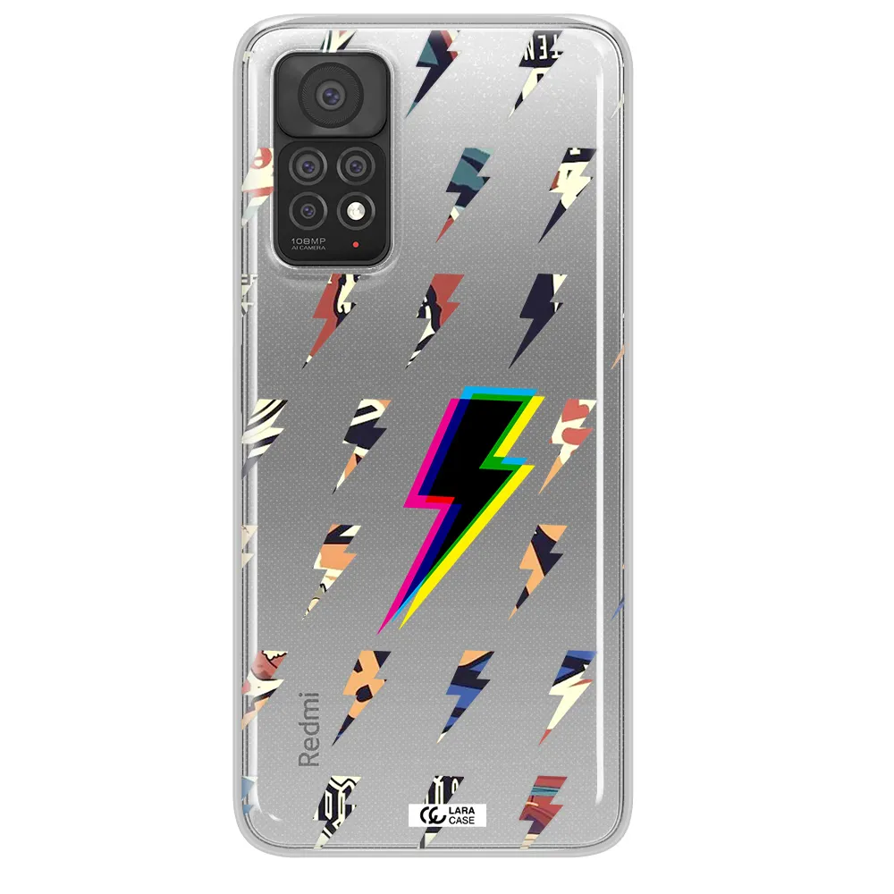 Thunder Glitch Xiaomi Note 11 Pro Clear TPU Case