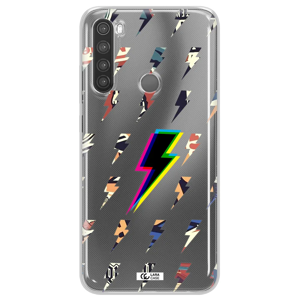 Thunder Glitch Xiaomi Note 8 Clear TPU Case