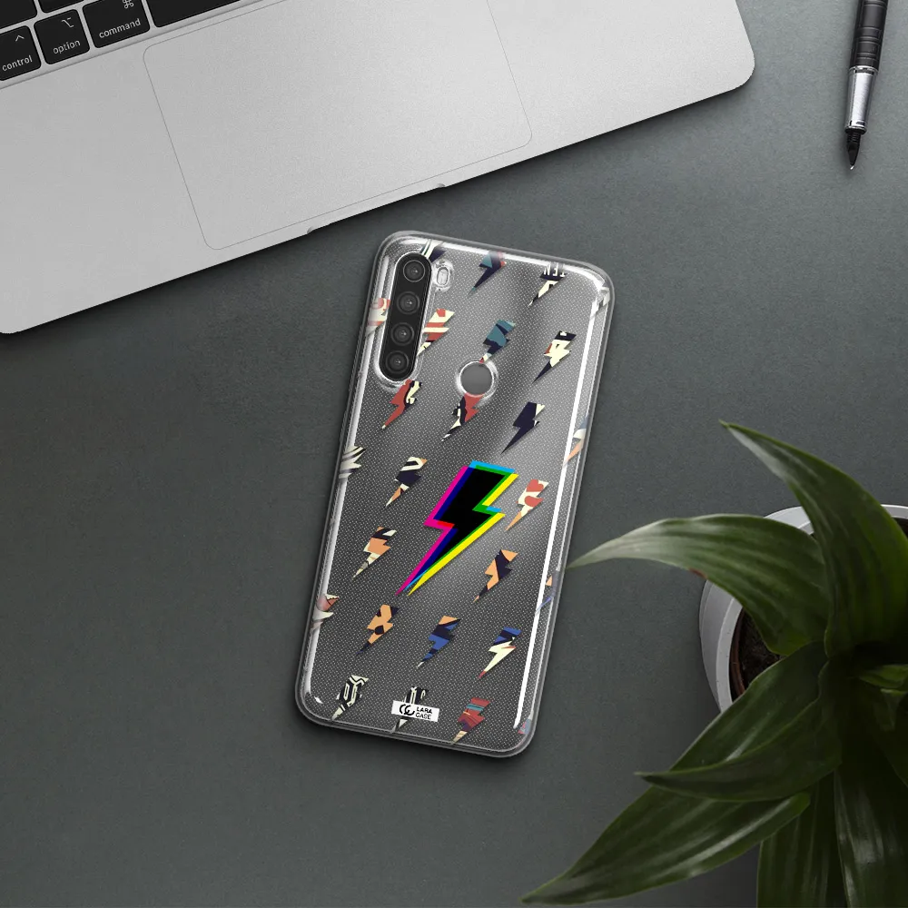 Thunder Glitch Xiaomi Note 8 Clear TPU Case