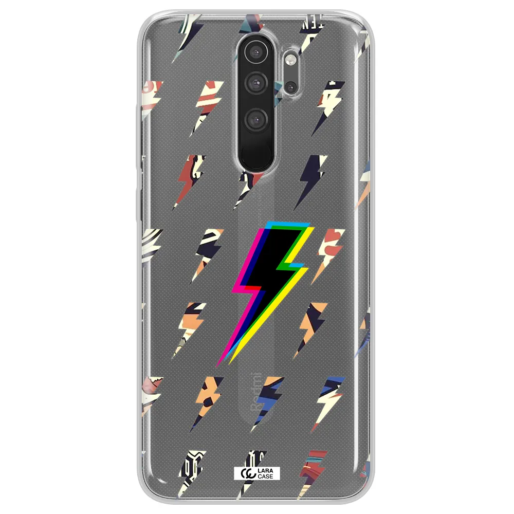 Thunder Glitch Xiaomi Note 8 Pro Clear TPU Case