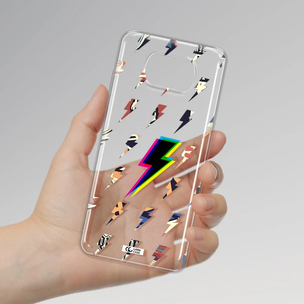 Thunder Glitch Xiaomi Poco X3 Clear TPU Case