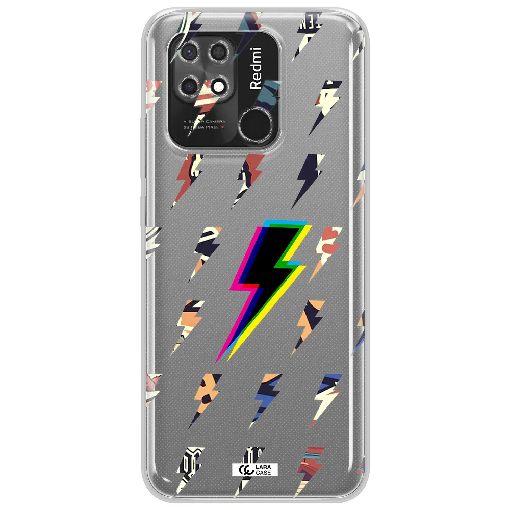 Thunder Glitch Xiaomi Redmi 10C Clear TPU Case