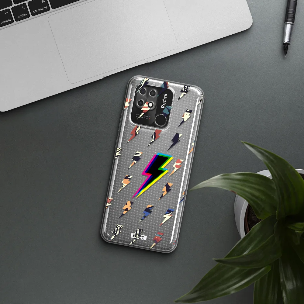Thunder Glitch Xiaomi Redmi 10C Clear TPU Case