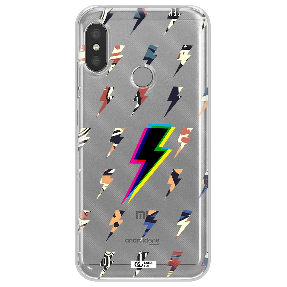 Thunder Glitch Xiaomi Redmi 6 Pro Clear TPU Case