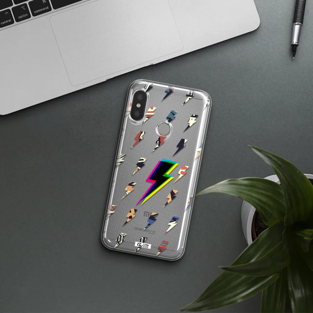 Thunder Glitch Xiaomi Redmi 6 Pro Clear TPU Case