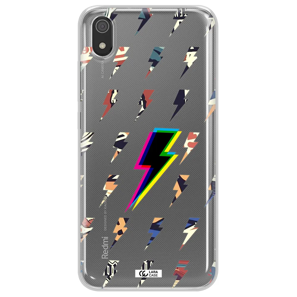 Thunder Glitch Xiaomi Redmi 7A Clear TPU Case