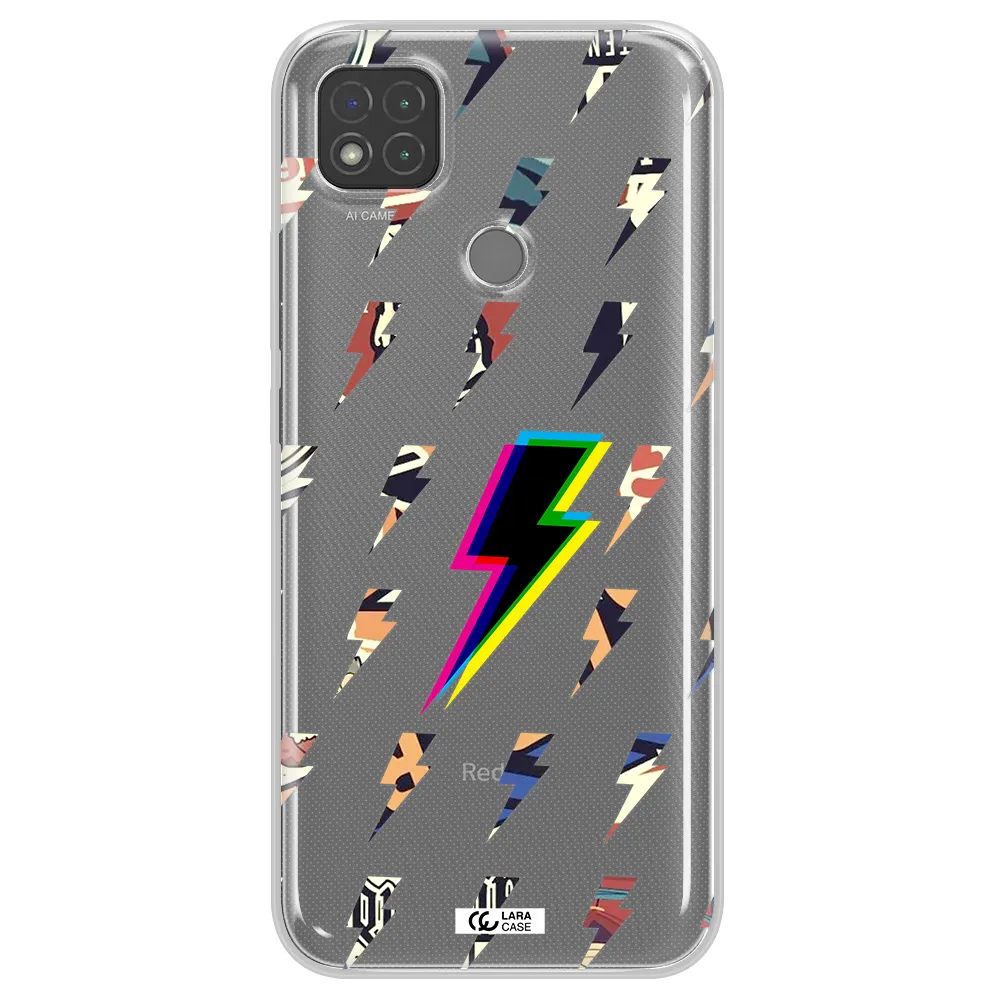 Thunder Glitch Xiaomi Redmi 9C Clear TPU Case