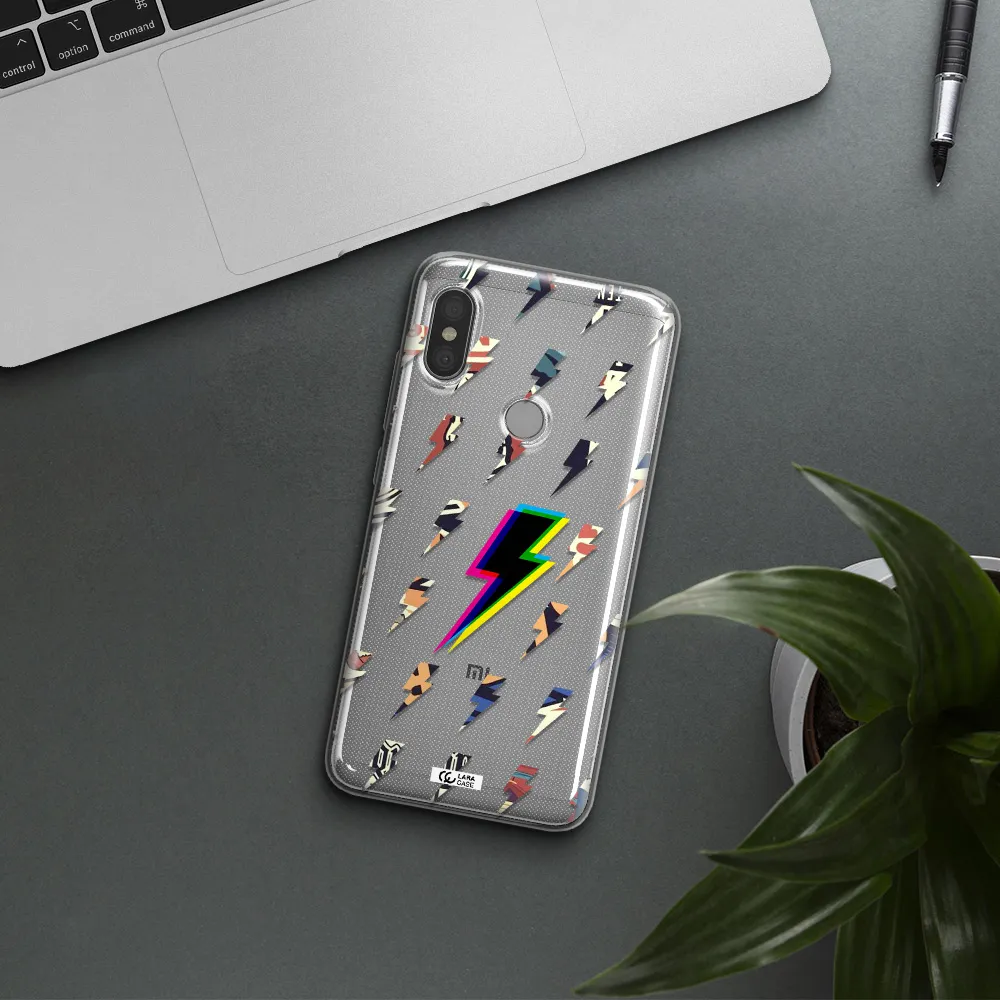 Thunder Glitch Xiaomi Redmi Note 6 Pro Clear TPU Case
